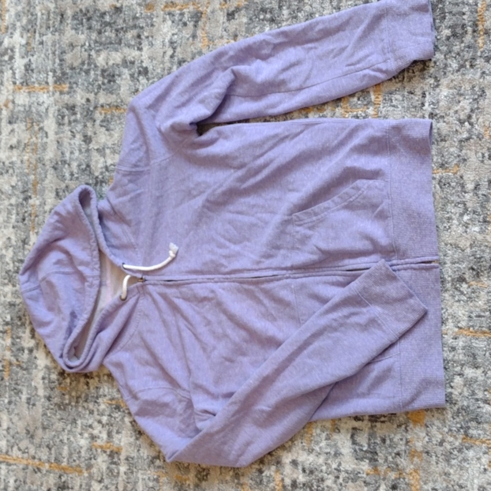 Lavender zip hoody girls L